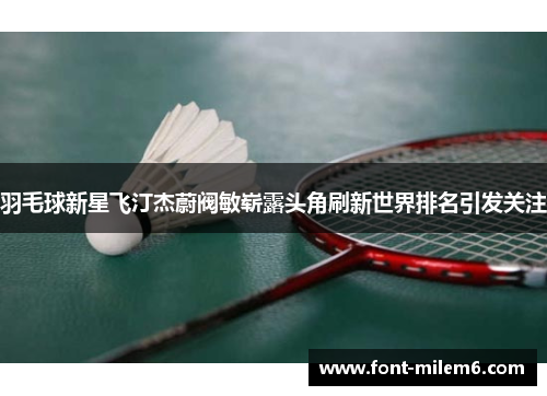 羽毛球新星飞汀杰蔚阀敏崭露头角刷新世界排名引发关注